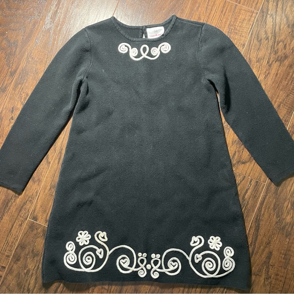 Hanna Andersson Black and White Swirl Dress